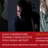 CONCERTI ORO DECLINARE L’INFINITO ALDO CAMPAGNARI VIOLINO FEDERICO BRACALENTE VIOLONCELLO LUIGI MARIA MUSATI VOCE RECITANTE