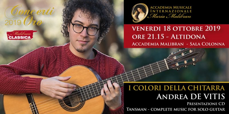 CONCERTI ORO I COLORI DELLA CHITARRA ANDREA DE VITIS MUSICHE DI TANSMAN
