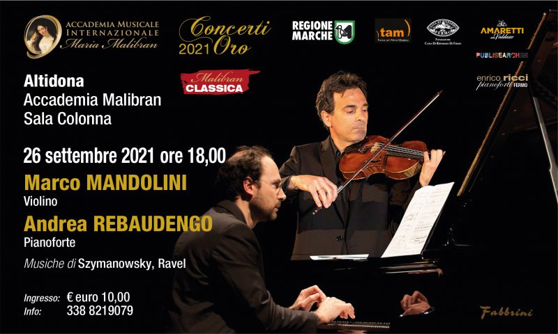 CONCERTI ORO - MALIBRAN CLASSICA - DUO MANDOLINI VIOLINO - REBAUDENGO PIANOFORTE