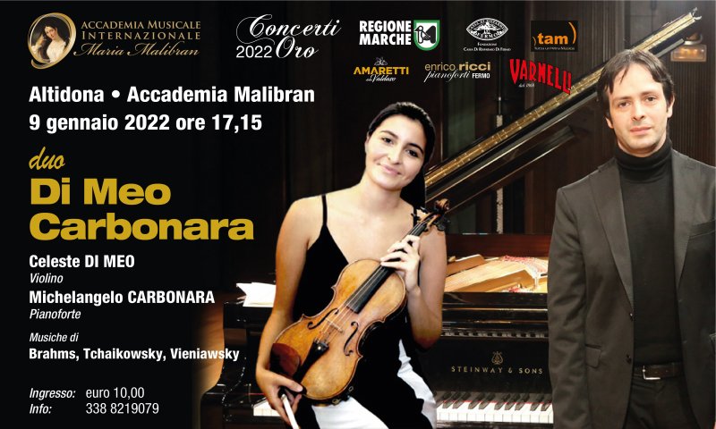 CONCERTI ORO - DUO Celeste DI MEO Violino - Michelangelo CARBONARA Pianoforte CONCERTI ORO - DUO Celeste DI MEO Violino - Michelangelo CARBONARA Pianoforte
