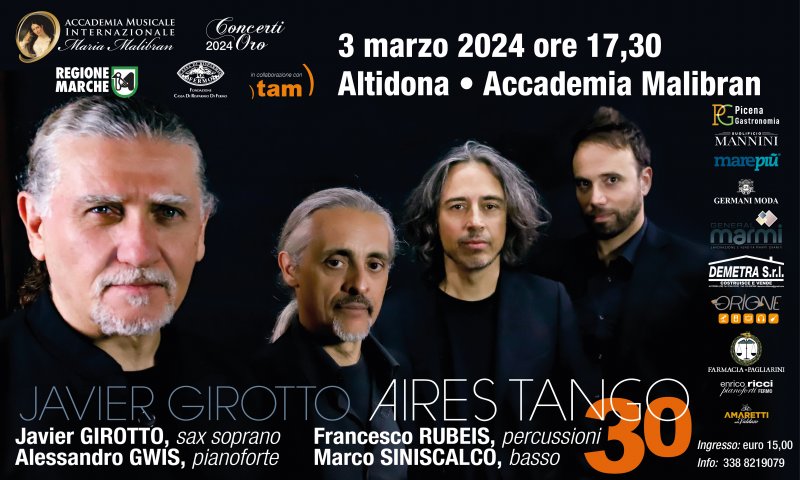 JAVIER GIROTTO E AIRES TANGO - 30° anniversario della carriera JAVIER GIROTTO E AIRES TANGO - 30° anniversario della carriera