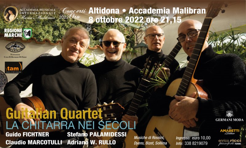 CONCERTI ORO - MALIBRAN CLASSICA - GUITALIAN QUARTET - LA CHITARRA NEI SECOLI