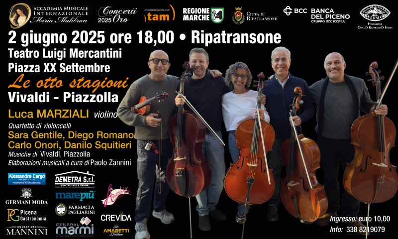 Concerti Oro - Malibran Classica - LE OTTO STAGIONI Vivaldi e Piazzolla