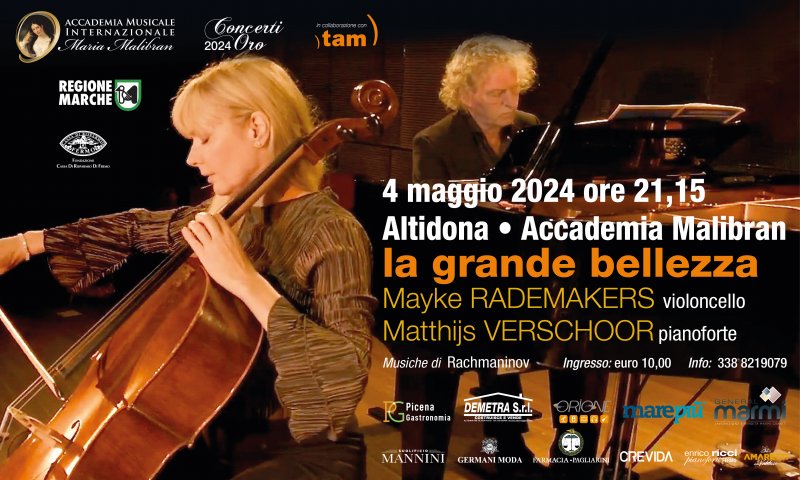 LA GRANDE BELLEZZA MAYKE RADEMAKERS, violoncello MATTHIJS VERSCHOOR, pianoforte LA GRANDE BELLEZZA MAYKE RADEMAKERS, violoncello MATTHIJS VERSCHOOR, pianoforte