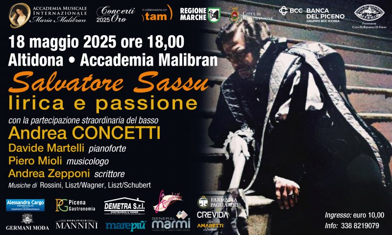SALOTTO MALIBRAN - SALVATORE SASSU BARITONO E MAESTRO DI CANTO