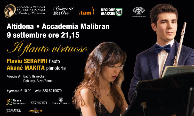 CONCERTI ORO - IL FLAUTO VIRTUOSO - DUO Flavio SERAFINI flauto - Akané MAKITA pianoforte CONCERTI ORO - IL FLAUTO VIRTUOSO - DUO Flavio SERAFINI flauto - Akané MAKITA pianoforte